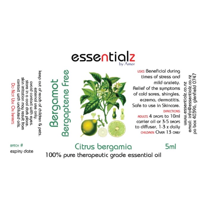 Bergamot, Bergaptene Free Citrus bergamia